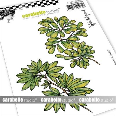 Carabella Studio Cling Stamps - Soft And Round Leaves